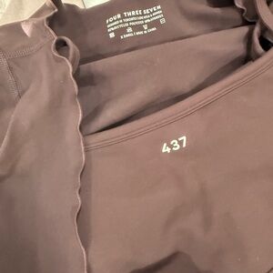 Four Three Seven Brown wrap top and leggings